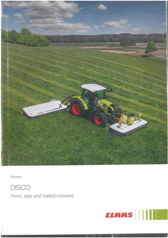 Claas Disco Rear Claas Disco Front Rear & Trailed mowers Brochure