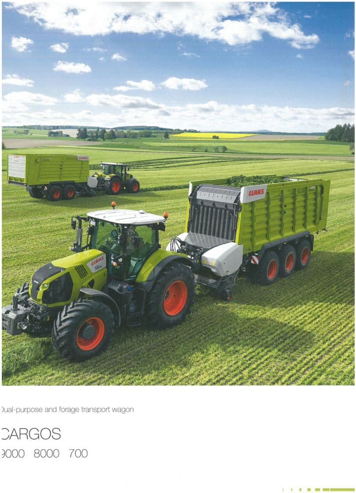 Claas Dual-Purpose & Harvest Transport Wagon Cargos Brochure - 9000 ...