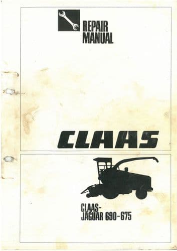 Claas Forager Jaguar 690 - 675 Workshop Service Repair Manual