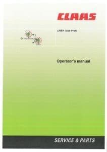 Claas Liner 1250 Profil Rake Operators Manual