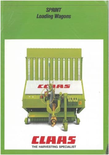 Claas Loading Wagon Sprint 230 300 320 330 440 Brochure