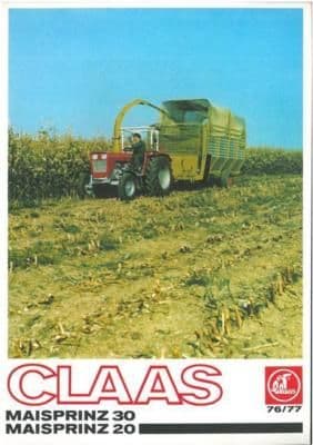 Claas Maisprinz 20 & 30 Forager Brochure
