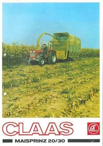 CLAAS MAISPRINZ 20 / 30 MAIZE FORAGER BROCHURE - DG4