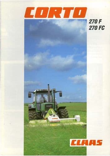 Claas Mower Corto 270F 270FC Brochure