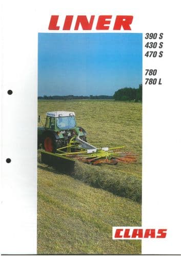 Claas Rake Liner 390S 430S 470S 780 780L Brochure
