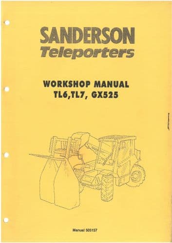 Claas Ranger Telehandler 920 960 970 940GX Workshop Service Manual same as Sanderson TL6 & TL7 & GX