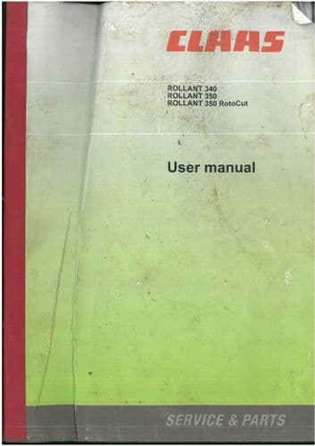 Claas Rollant 340 350 350 RotoCut Operators Manual