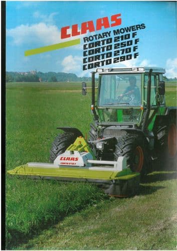 Claas Rotary Mower Corto 210F 250F 270F 290F Brochure
