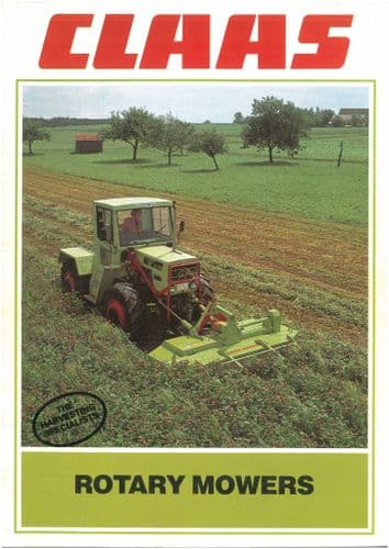 Claas Rotary Mower WM20 WM20C WM24 WM24C WM26 WM30 WM31F Brochure - Harvest Specialists