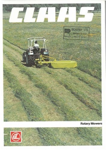 Claas Rotary Mowers WM20 WM20C WM24 WM24C WM25 WM30 Brochure
