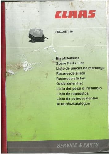 Claas Round Baler Rollant 340 Parts Manual