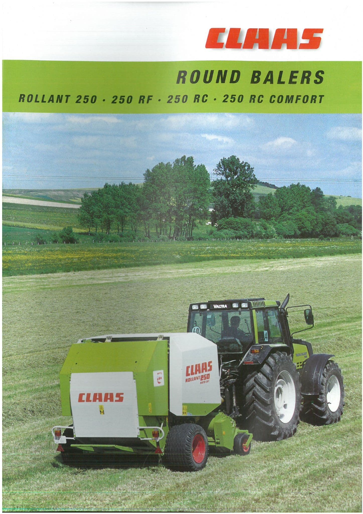 Claas Round Balers Rollant 250 250RF 250RC 250RC Comfort Brochure