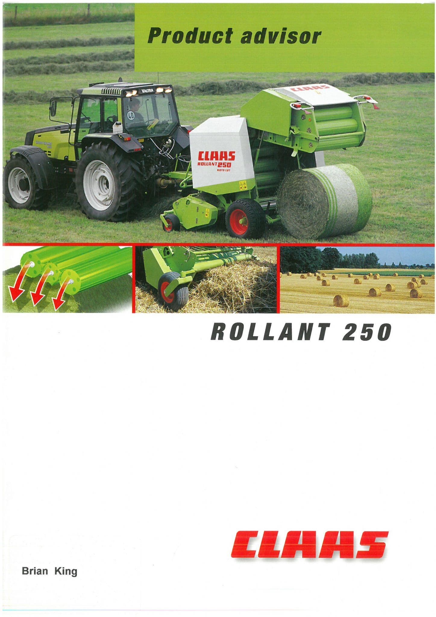 Claas Round Balers Rollant 250 Product Advisor Brochure