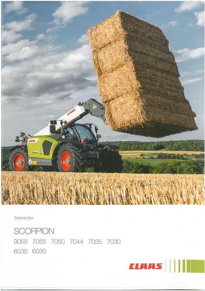 Claas Telehandler SCORPION 6030 6035 7030 7035 7044 7050 7055 9055 Brochure