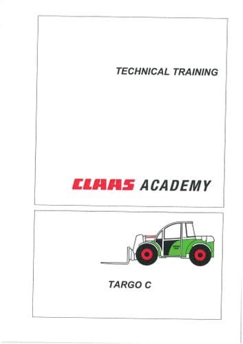 Claas Telehandler Targo C Series C40 & C50 Technical Training Repair Manual