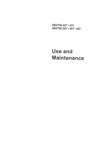 Claas Tractor Nectis 227, 237, 247, 257 & 267 Operators Manual