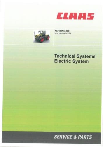Claas Tractor Xerion 3300 Electric Systems Workshop Service Manual