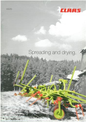 Claas Volto 'Spreading and Drying ' Brochure