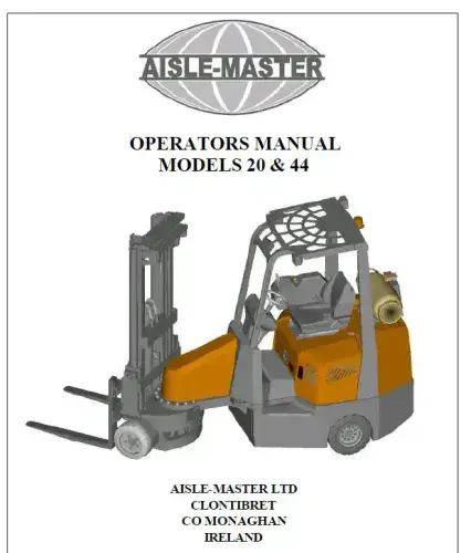 Combilift Forklift Truck Aisle Master 20 & 44 Operators Manual