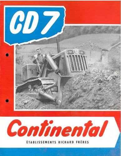 Continental Crawler Tractor CD7 Brochure - In English