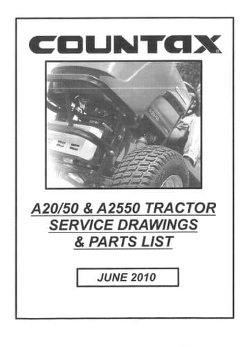 Countax Garden Tractor A20 A50 A2550 Parts Manual