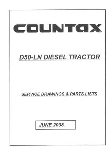Countax Garden Tractor D50-LN Parts Manual