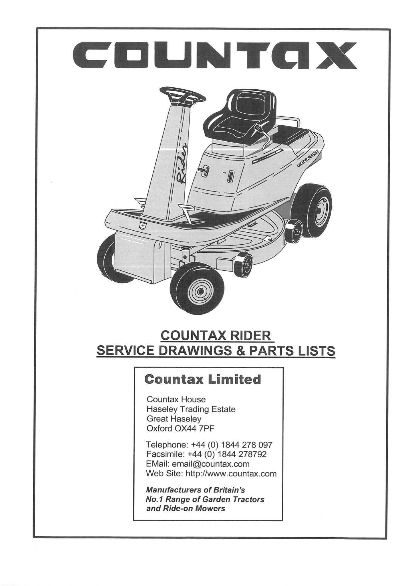 Countax Ride On Mower