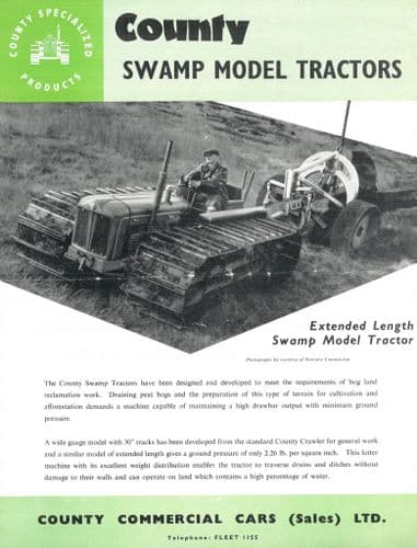 County Swamp Crawler Tractor Brochure - Fordson Major