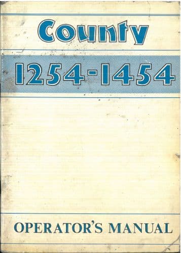 County Tractor 1254 & 1454 Operators Manual