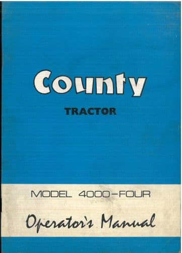 County Tractor 4000 Four Operators Manual