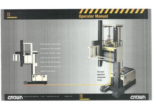 Crown Narrow Aisle Reach Truck Series TS 40 Operators Manual