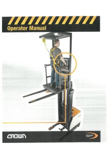 Crown Stock Picker Lift Truck Series SP 4000 Operators Manual