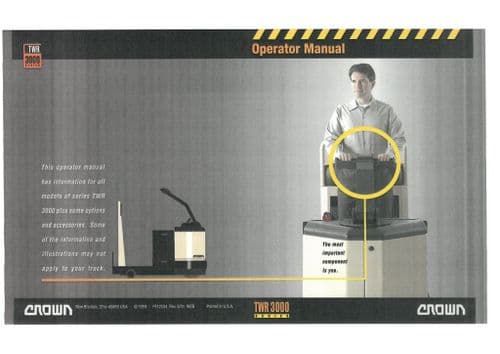 Crown Walkie Rider Truck Series TRW 3000 Operators Manual