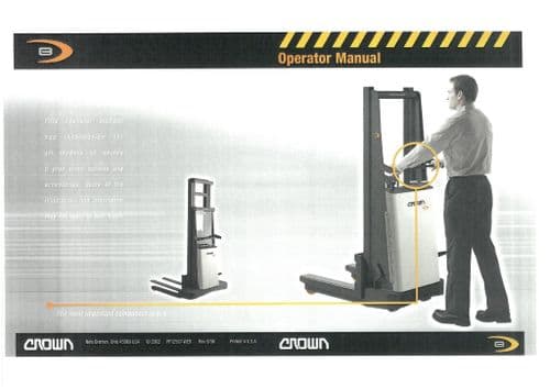 Crown Walkie Stacker Series B Operators Manual