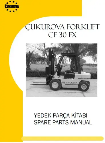 Cukurova Forklift  CF 30 XF Parts Manual