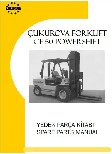Cukurova Forklift  CF50 Powershift Parts Manual
