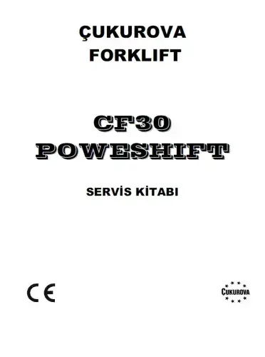 Cukurova Forklift Truck CF30 Powershift Workshop Manual