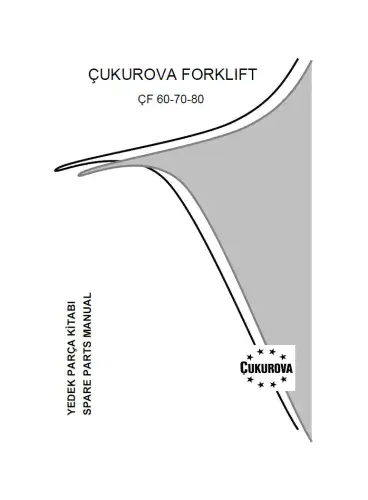 Cukurova Forklift Truck CF60 CF70 CF80 Parts Manual