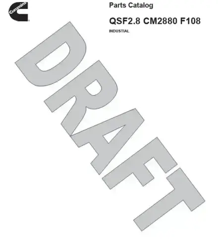 Cummins Engine QSF2.8 CM2880 F108 Parts Manual