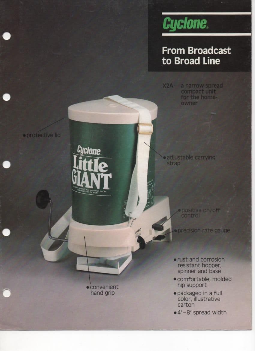 Cyclone Spreader From Broadcast to Broad Line Brochure