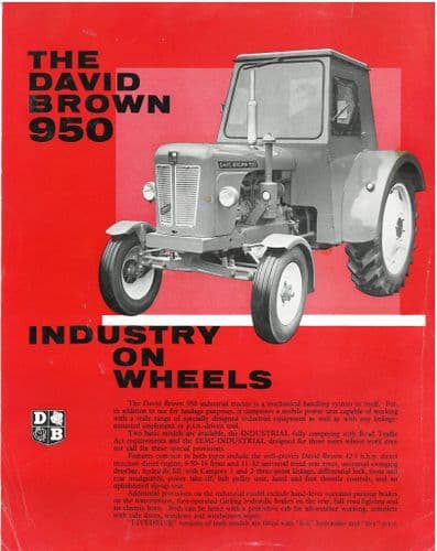 David Brown Tractor 950 Industrial Brochure
