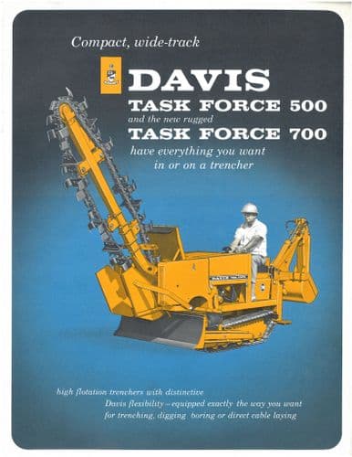 Davis Trencher Task Force 500 & 700 Brochure