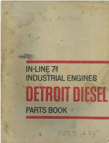 Detroit In-Line 71 Diesel Industrial Engine Parts Manual