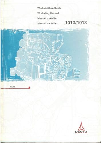Deutz Engine 1012 & 1013 Workshop Service Repair Manual