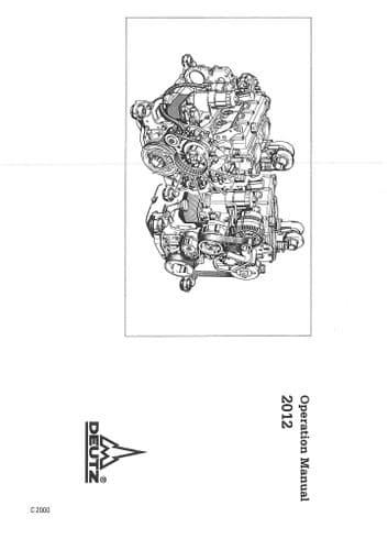 Deutz Engine 2011 Operators Manual