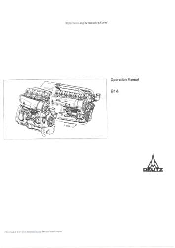 Deutz Engine 914 Operators Manual