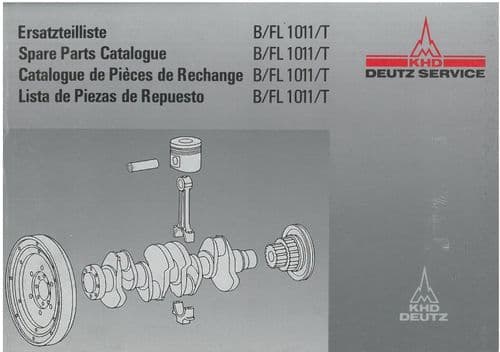 Deutz Engine B/FL 1011 T Parts Manual - B/FL 1011T