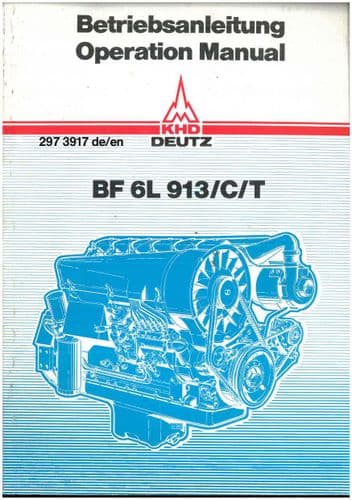 Deutz Engine BF6L 913CT  Operators Manual