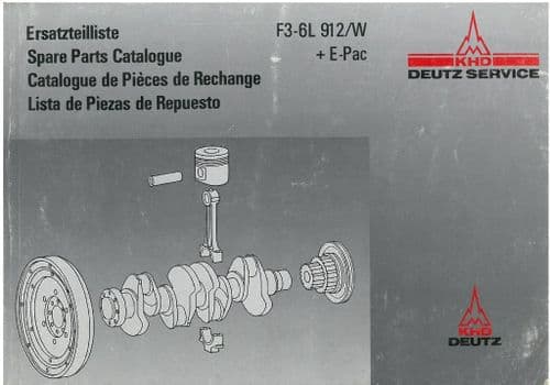 Deutz Engine F3-6L 912/W + E-Pac Owners Parts Manual
