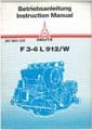 Deutz Engine F3-6L 912/W Operators Manual - ORIGINAL